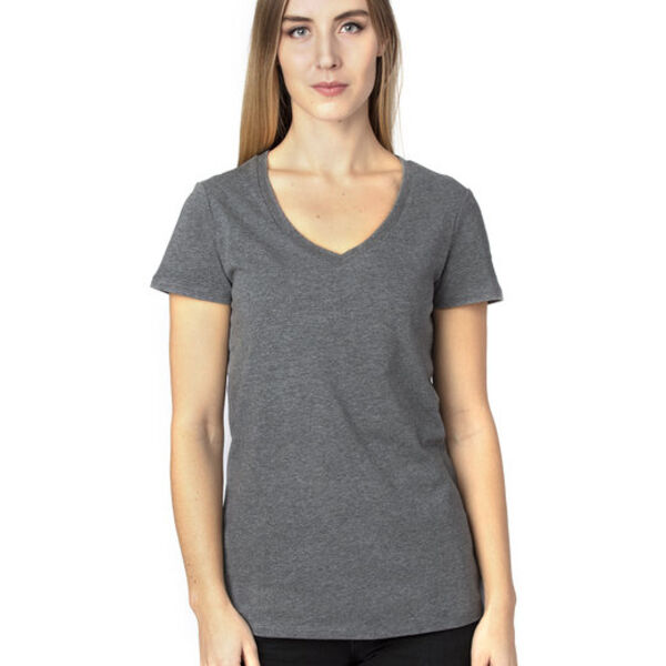 Ladies' Ultimate CVC V-Neck T-Shirt Thumbnail