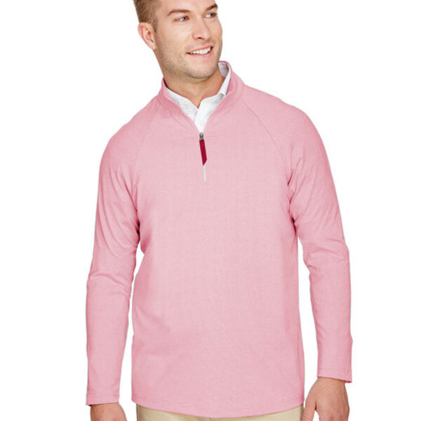 CrownLux Performance® Men's Clubhouse Micro-Stripe Quarter-Zip Thumbnail