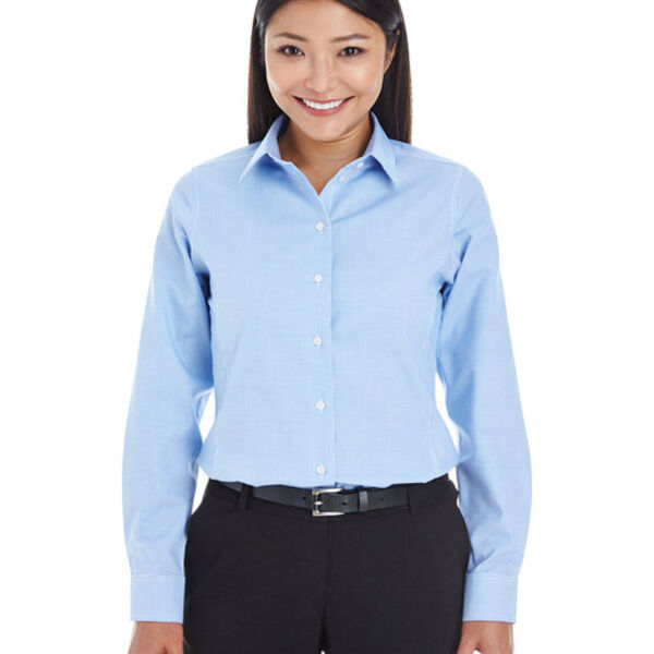 Ladies' Crown Collection® Royal Dobby Woven Shirt Thumbnail