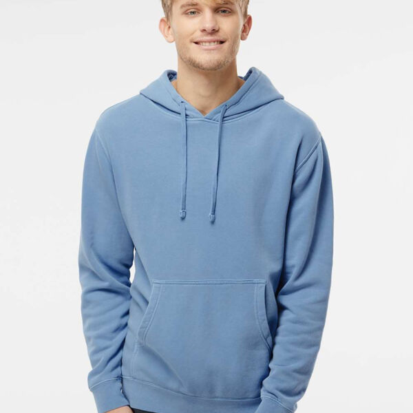 Unisex Midweight Pigment-Dyed Hooded Sweatshirt Thumbnail