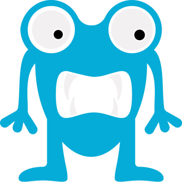 Cute Blue Monster Thumbnail