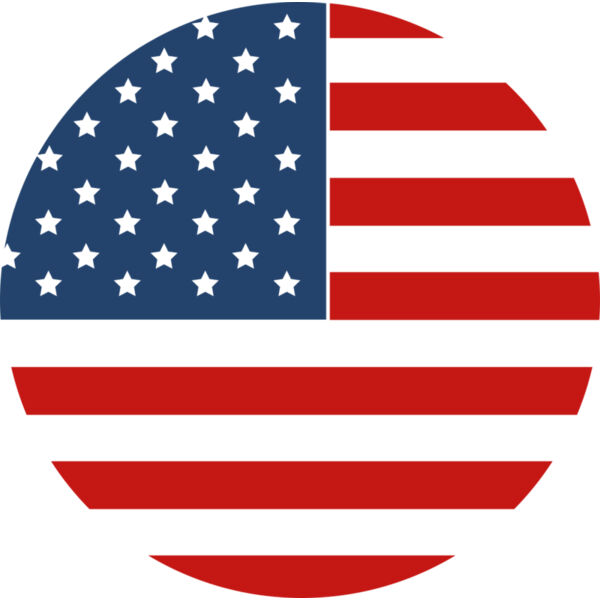 US Flag in Circle Thumbnail