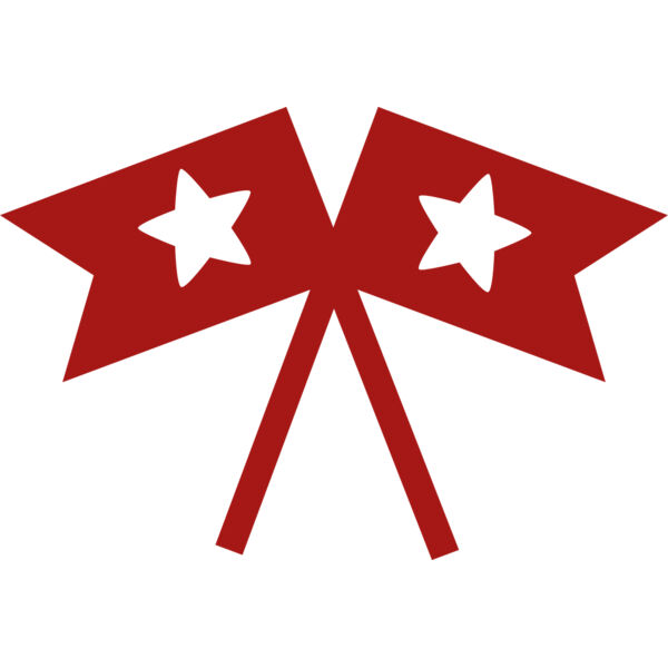 Crossed Patriotic Flags Thumbnail