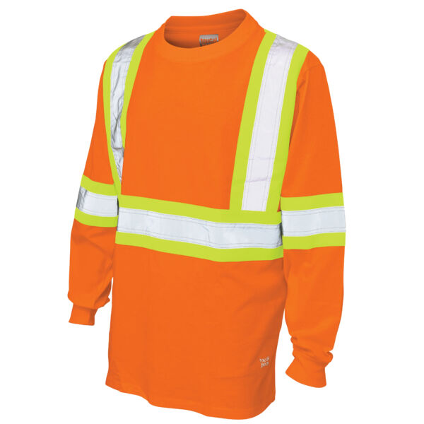 Cotton Jersey Long-Sleeve Safety T-Shirt Thumbnail