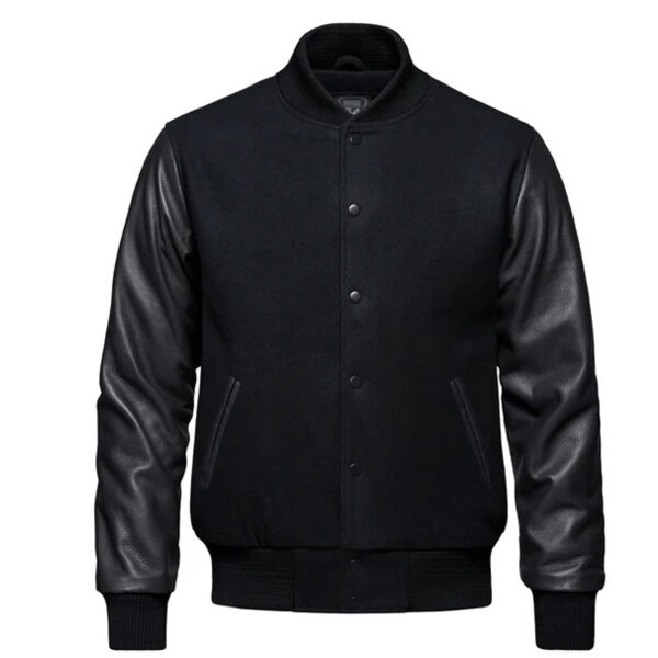 Varsity - Melton and Leather Varsity Jacket Thumbnail
